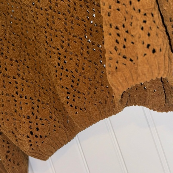 POL CROCHET SWEATERS size small in color: tan and size medium in color gray. - Picture 6 of 15